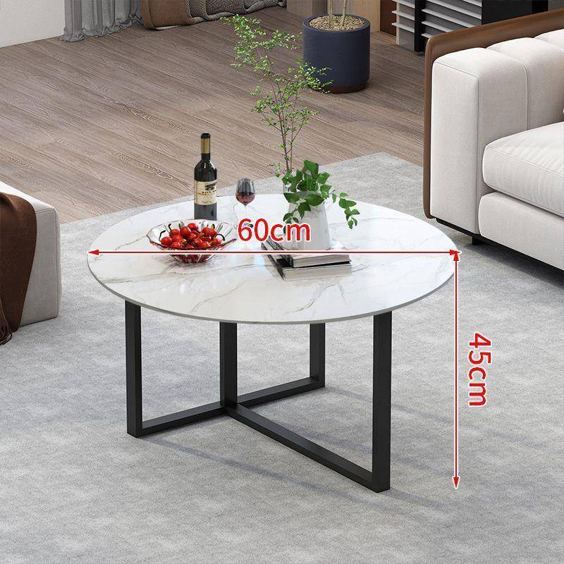 茶几圆玻璃钢化玻璃客厅轻约奢RZD小型现代简家用形茶桌户意式极