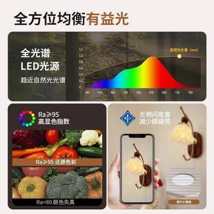 中古风卧室床头灯美式复古饰灯胡桃木色木走廊过装道实法式106壁