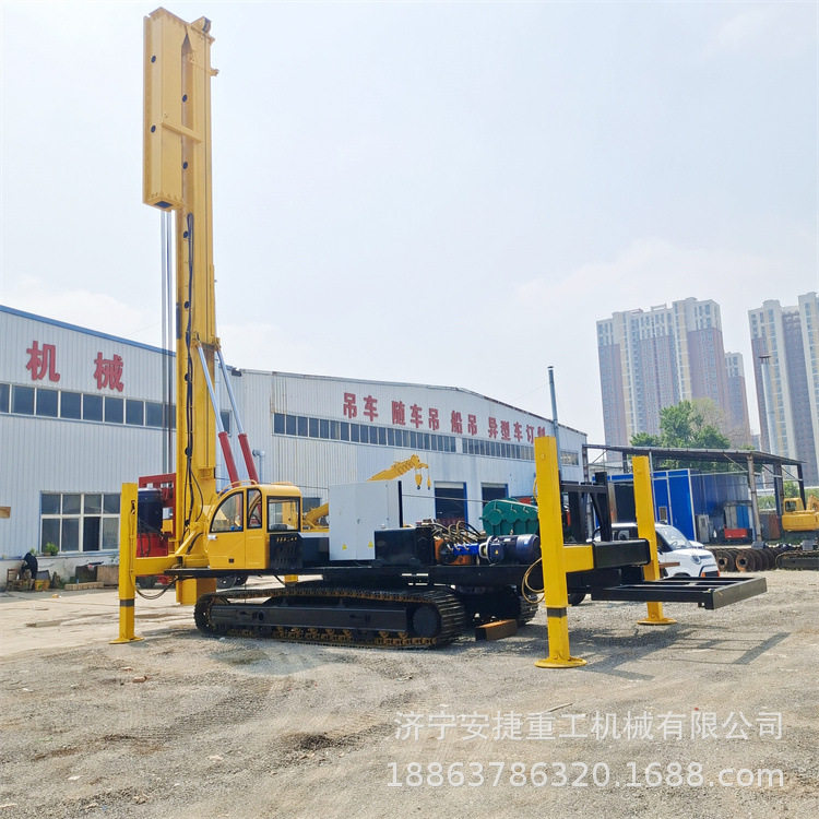 20米800直径长螺旋打桩机 履带式cfg长螺旋钻机 楼房地基引孔钻车
