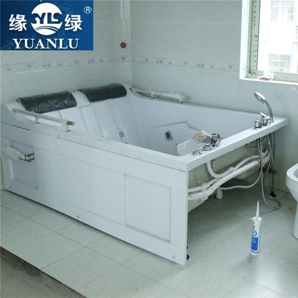 新款按摩冲浪浴缸双人恒温酒店家庭版浴盆175*125水疗保温大容量