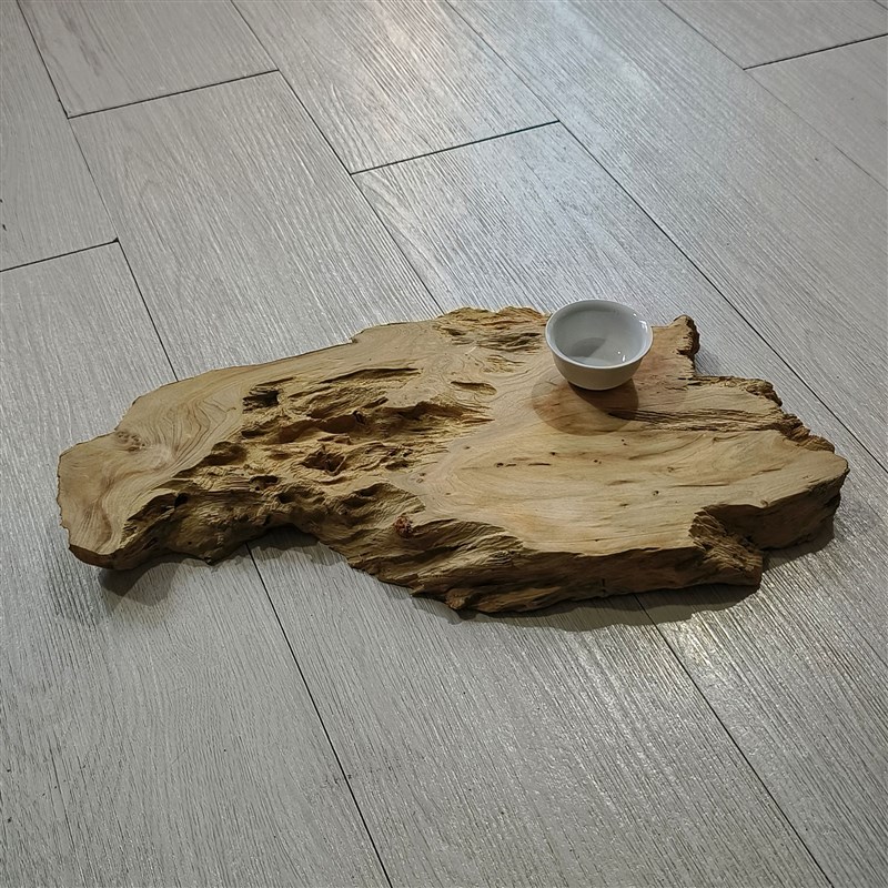 天然实木随型干泡茶台根艺茶盘壶承原F木底座茶空间民宿阳台侘寂