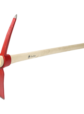 红色锻打洋镐f十字镐挖土挖树工具挖桩镐头扁尖搞头挖竹笋铲锄长