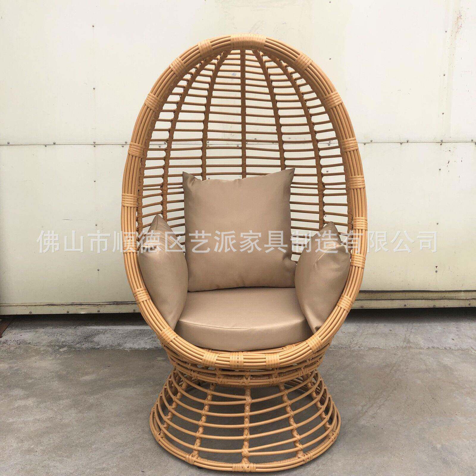阳户外千双人鸟巢秋庭院台藤户外OD-41泳池藤椅编躺椅沙发摄影道
