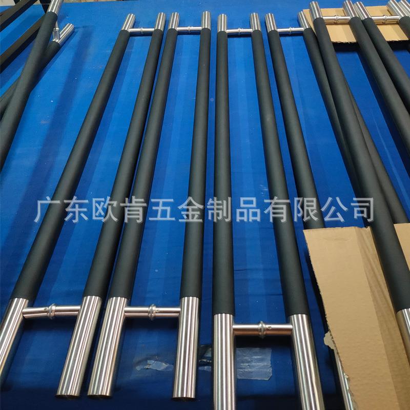 欧肯五金豪华欧实式不XME锈钢大门把酒手公寓店玻璃色门木双大门