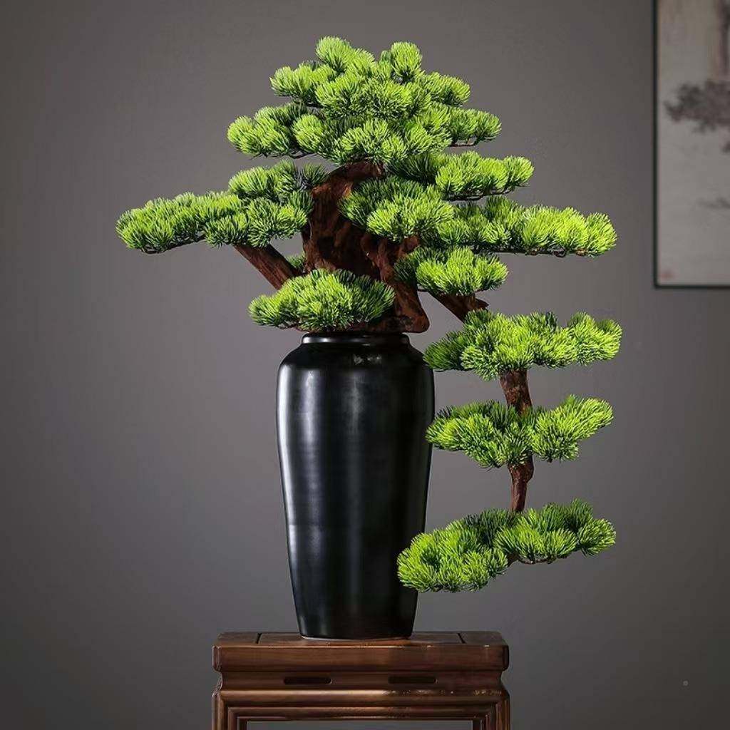 新式仿真迎客松大景型落地绿植盆饰摆件酒店客厅玄关00016家品居,家居饰品,仿真植物盆景,淘宝优惠券,粉丝福利购,淘宝优惠卷