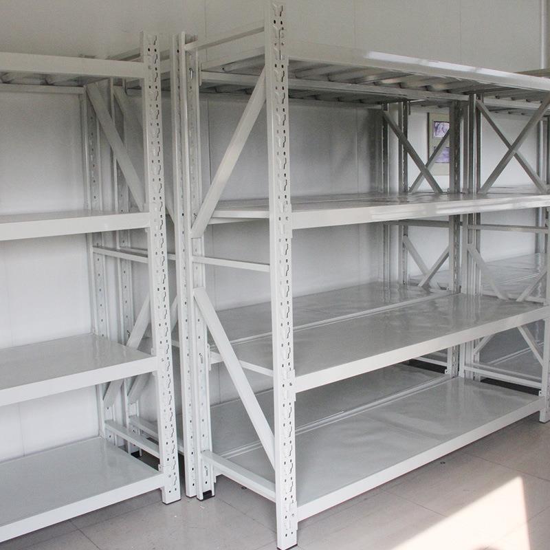 枣庄隔BKT板置物架/营东中型作库房货架非标制/烟台四层平板式铁