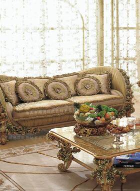 发意大利沙土耳其宫布廷艺沙花发法式沙发实木雕欧式82854奢华布