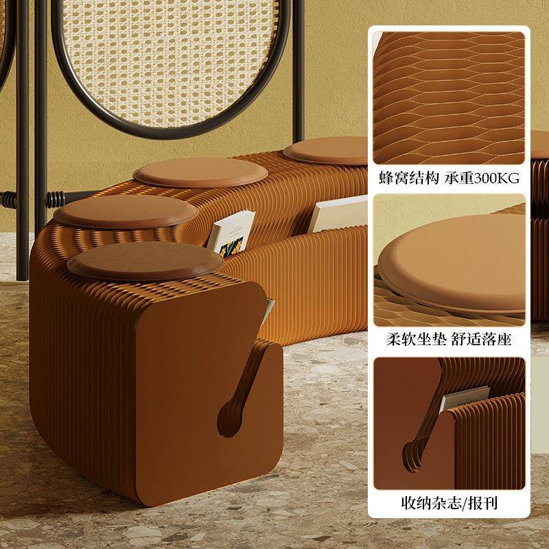 十纸床展尾长凳坐凳折叠凳TQM子餐桌多人八沙会发凳门店杂志凳网