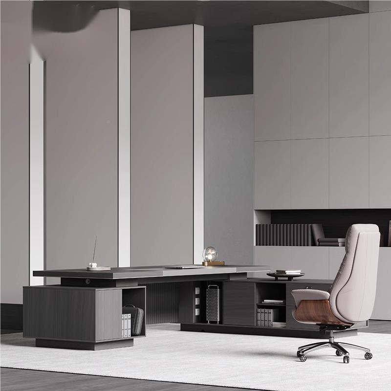 高档老板办公桌约现代班台气总经理大老裁总ZZV领导商务桌椅大组