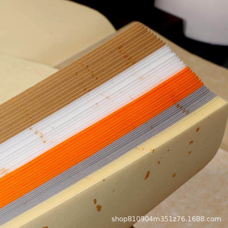 354W加8F厚仿古四尺粉彩宣纸五展色洒金描金半生半熟作创国作品专