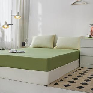 纯DVG全棉水洗榻棉品床笠席单梦思床垫保护色罩纯棉床包榻米防尘