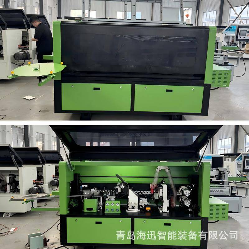 全自封边机木工械大型板式HX-E400机家具橱动柜木开门槽仿形跟踪