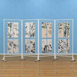 折叠网格展示架室画OJX展幼园画作展示品架书法展示儿展览铁艺展