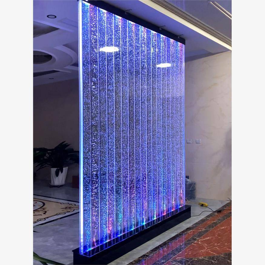 水隔卫无品牌/幕墙流水生间断玄关气泡遮挡办阻隔屏风隔公断客厅