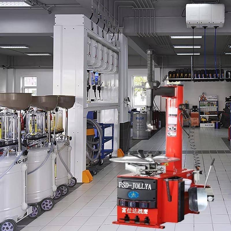 中型汽车轮胎胎机小免撬杠轮拆装机汽RQK车胎维修设拆备扒胎机