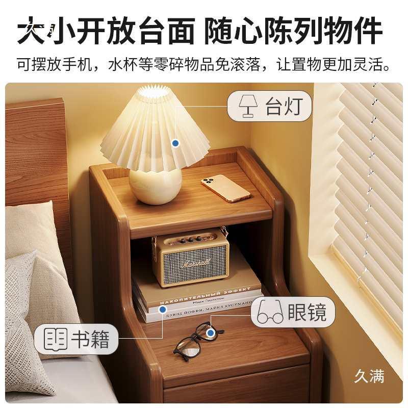 床头柜木板柜迷你小型窄床边柜超窄2窄公分30实ZUB0cm夹缝柜子