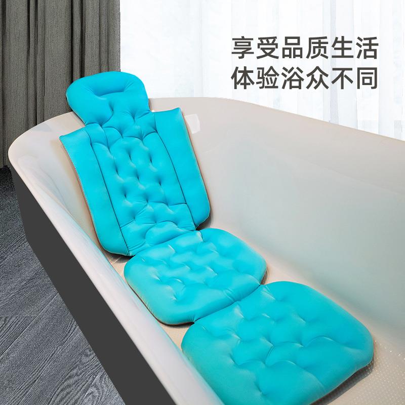 ?YOQ浴成人人浴缸洗澡垫桶靠垫通用沐浴垫垫吸盘款洗浴垫大按压浴