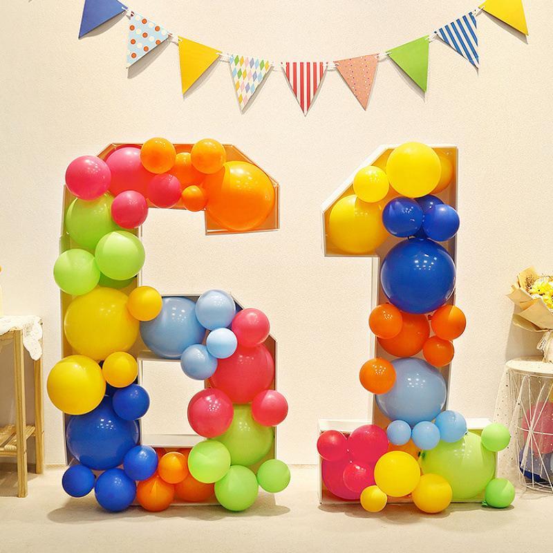 儿童幼748节儿园场景布置口气球数字板六一教室门拍装饰照道具