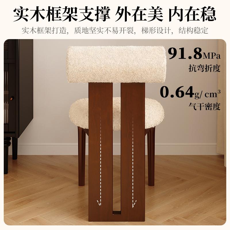 中古实木NB73餐桌椅法式古妆风师家用靠背复椅子设计休闲化创意河