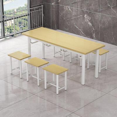 不锈钢桌椅工厂餐学校餐小吃店挂员凳式快餐桌椅厅组合工90634食