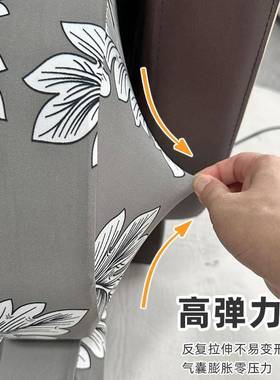 弹OPJ力布艺奥皮佳华电动按摩椅套分体荣泰按摩椅防掉尘罩防可拆