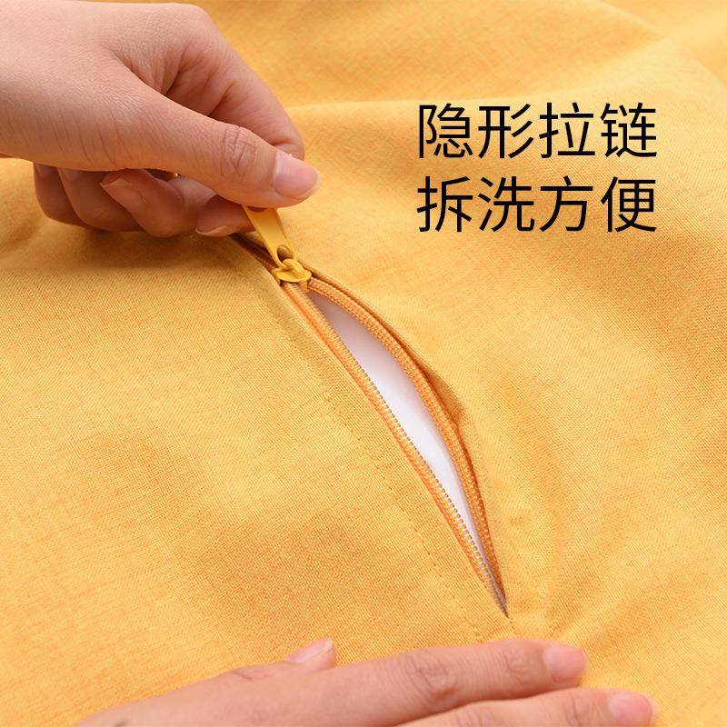 全棉人沙CLJ发(套布套)豆沙发外套懒沙袋发