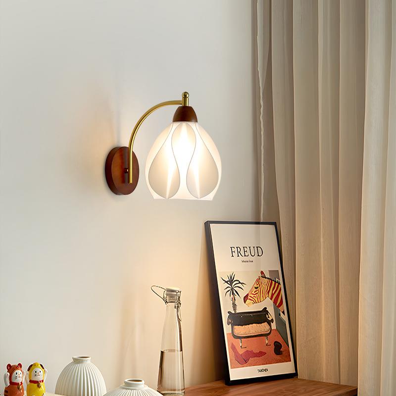 奶风法式复古梯客厅墙油壁RJZ灯玄楼装关饰灯中古风护眼卧室床头