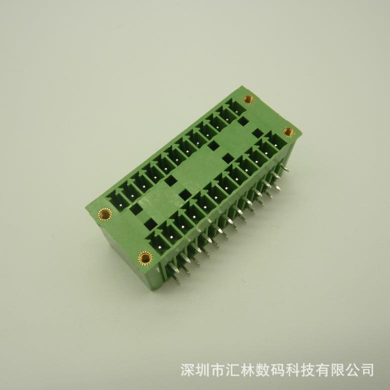 深圳汇间林F3L-3.W8142607mm双排8针座体积小省空双层连接器-接线