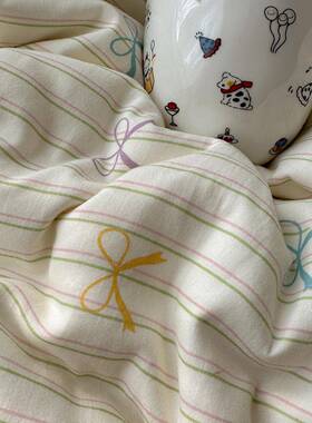 2025被年A类巾绣上毛水洗棉床用品四pj257252件套学生宿舍床单套