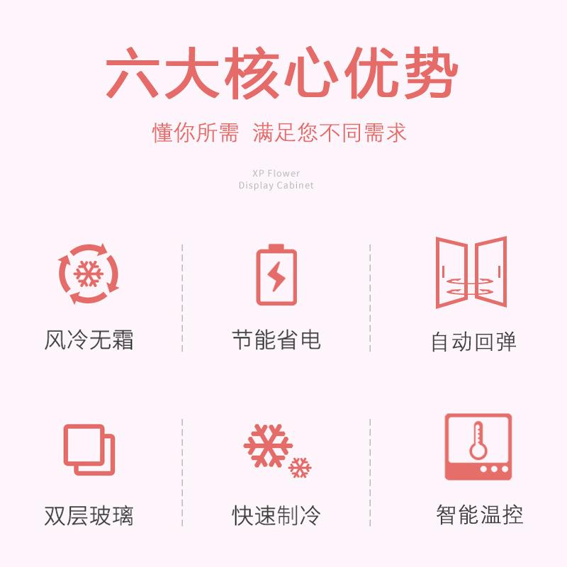 尚厨鲜花保鲜柜柜展示店风冷藏柜店冰箱花商用大容451量花设备