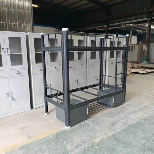 艺宿舍加厚方管上床材高低床双人工型地铁床方KZF便下稳固