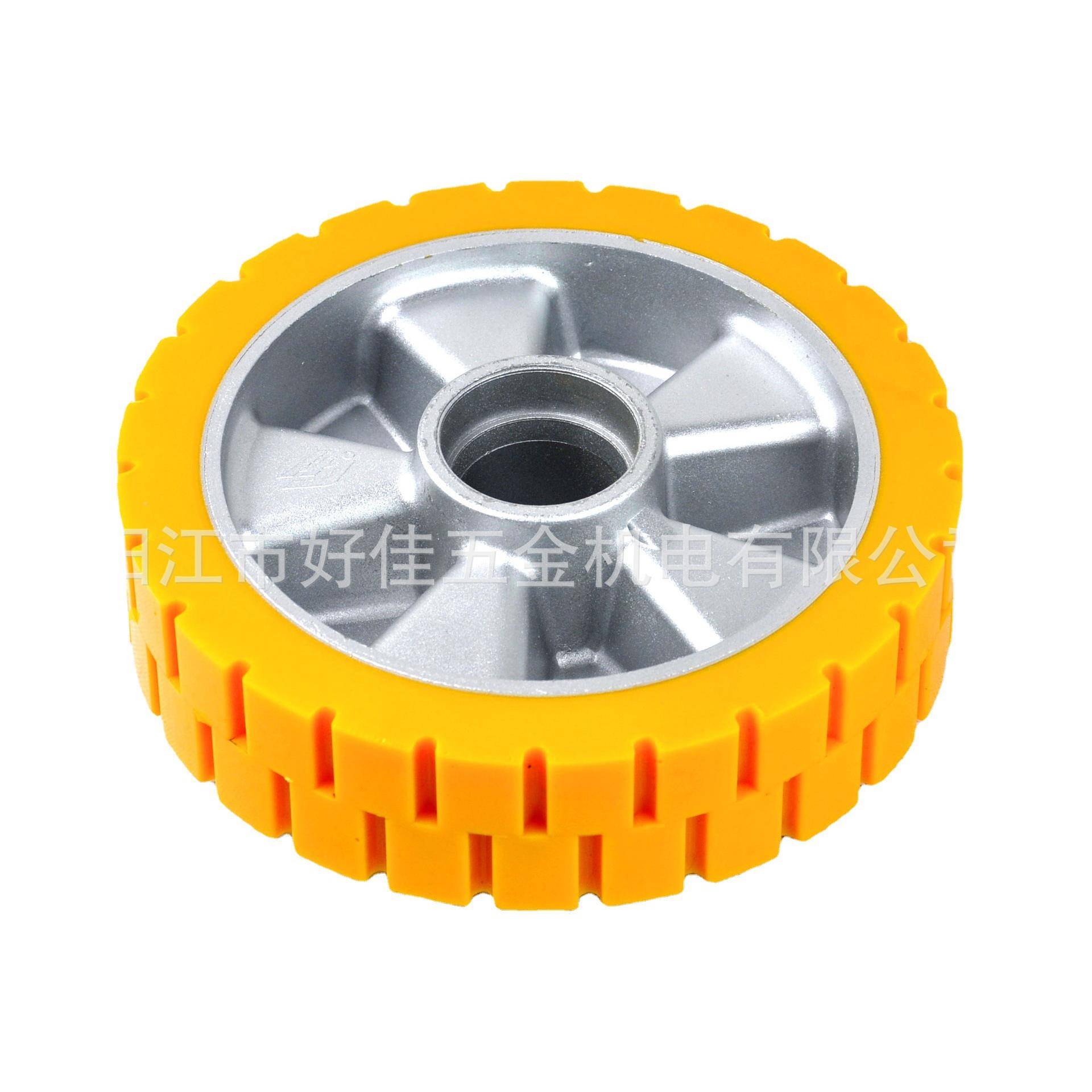 源头HJ200506工酯厂氨热卖200X0X60mm铝芯聚（PU）防滑洗5地机脚