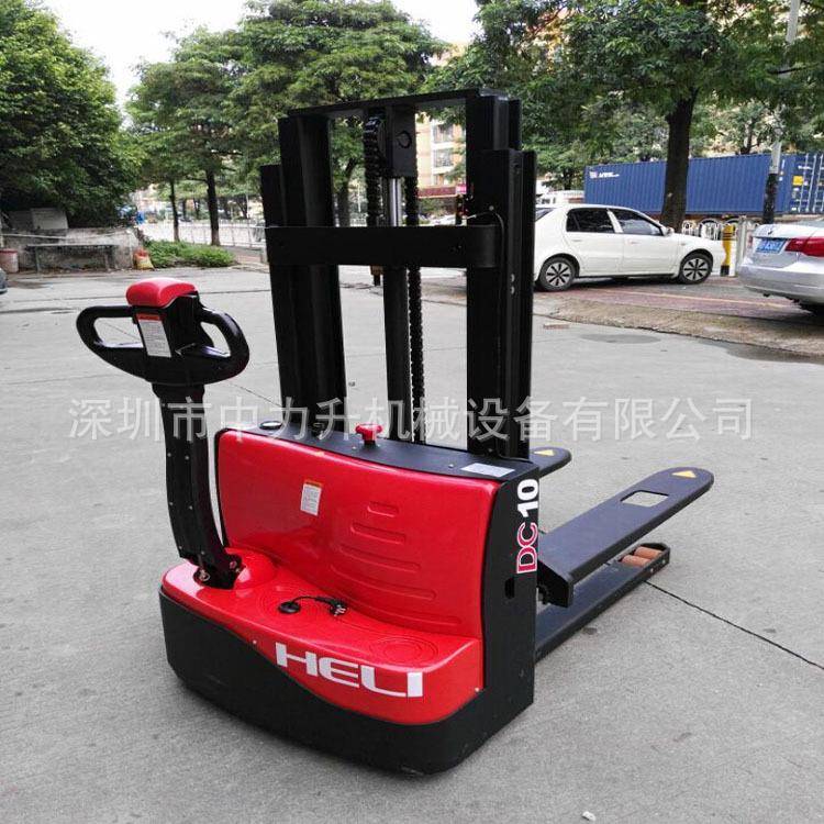 合力达高全动电动堆VJC车1吨1.5力吨步行式叉车升降车升高车电叉