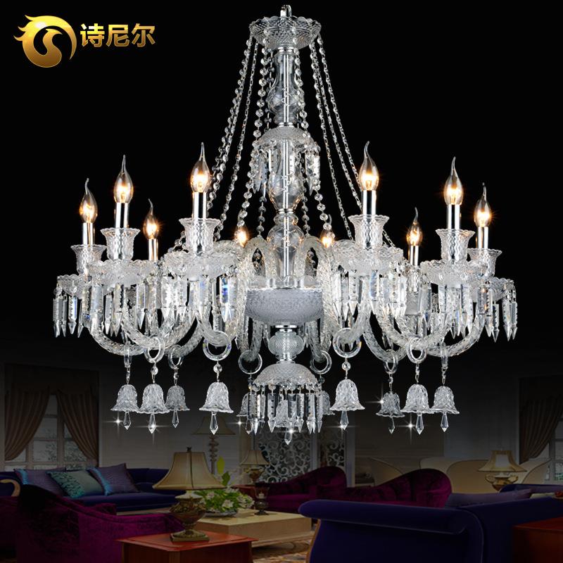 法式欧气式MD320吊灯约客水晶灯奢华厅现代简大led餐厅卧室蜡烛吊