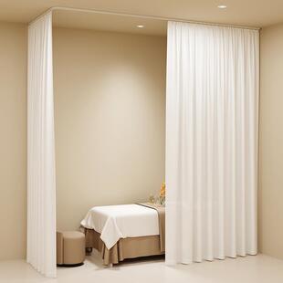 养院隔断帘窗帘纱帘透风不透人床位屏生馆围帘ltao1013拉光帘