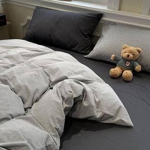 a类生床用上四件套纯LUG棉新款 床单被套学宿舍单人三品件套3