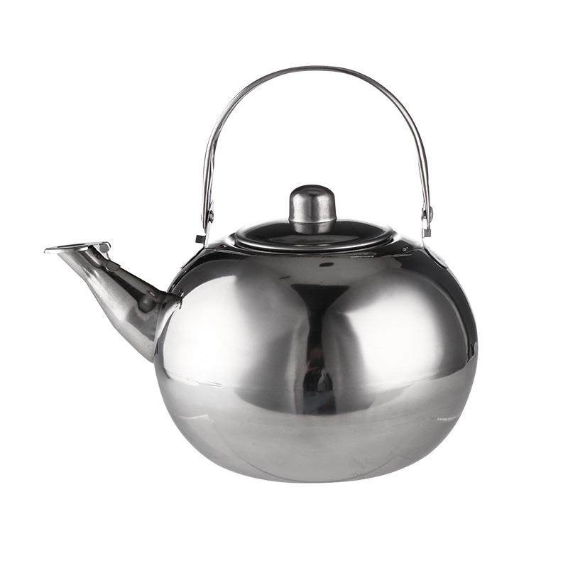3加04厚珑不锈钢小茶泡茶壶玲壶带滤网餐厅酒店TBA饭店烧壶水壶
