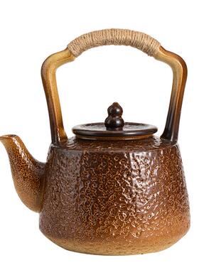 复烧壶古陶壶煮茶器家XB01（帝用户外梁明火耐热水壶碳炉酒精炉提