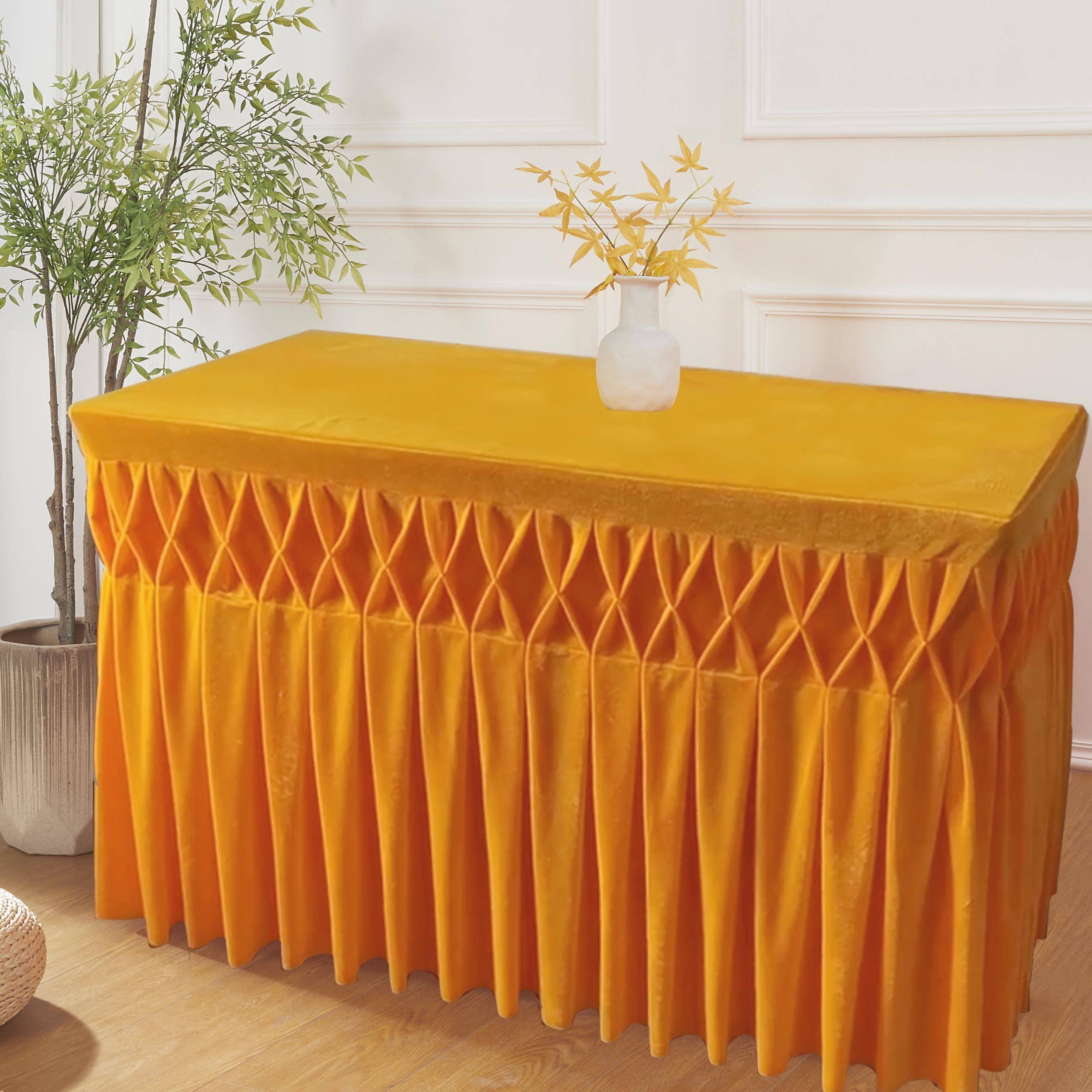 加厚金丝绒庙宇供桌布佛台桌围布适用于法会与道场高档桌罩