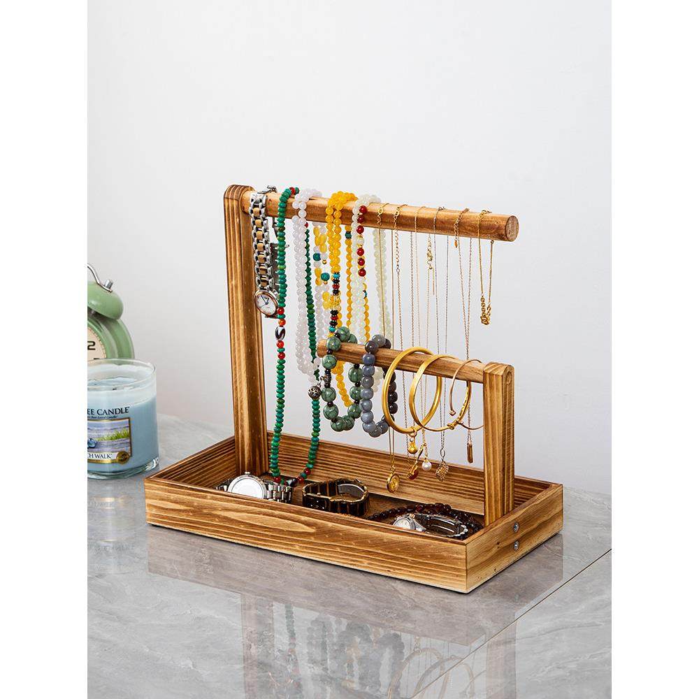 实木首饰收纳盒手串桌面展示架手表文玩手链手镯手环佛珠古玩玉石,收纳整理,首饰架,淘宝优惠券,粉丝福利购,淘宝优惠卷