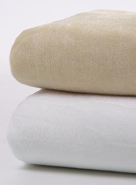 纯白金丝绒布米白色绒布2米宽4米宽超大白色冷饮桌布会议桌布幕布