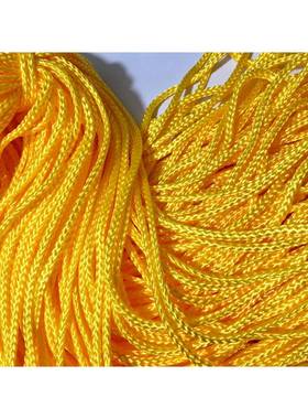 5mm金黄色包芯丙纶绳实芯尼龙绳金色广告绳尼龙绳八股织抽绳95米