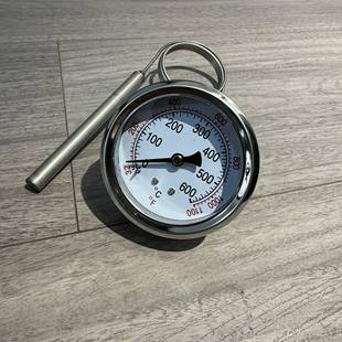 金属表盘温度表600度披萨炉温度计 指针式比萨烤炉显示表土窑窑炉