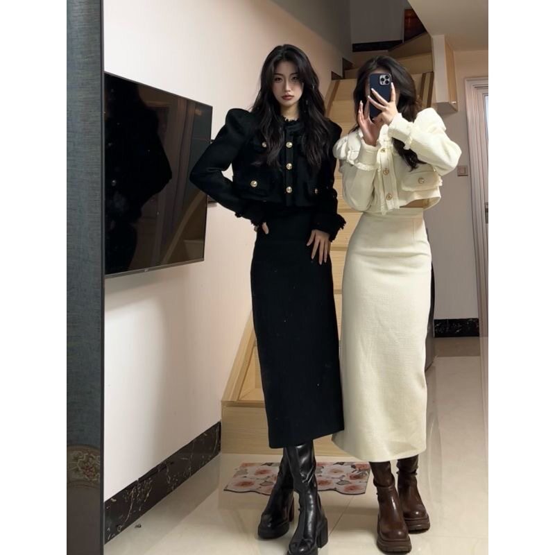 秋冬新款时尚套装女小香