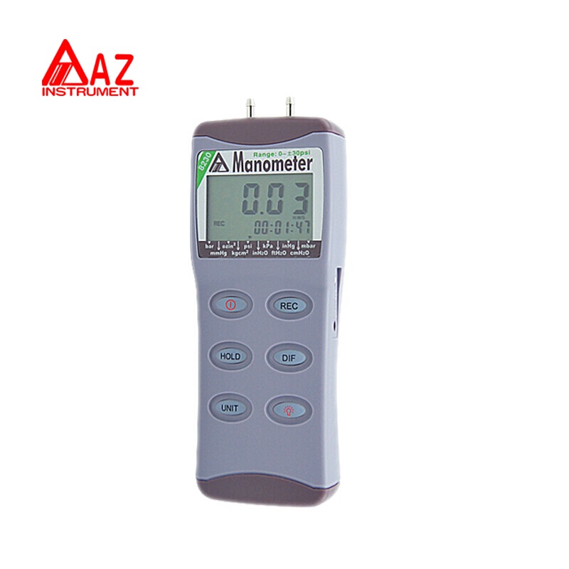 台湾衡欣 AZ8230精密电子压力计 数字压差计 压差表 压力万用表