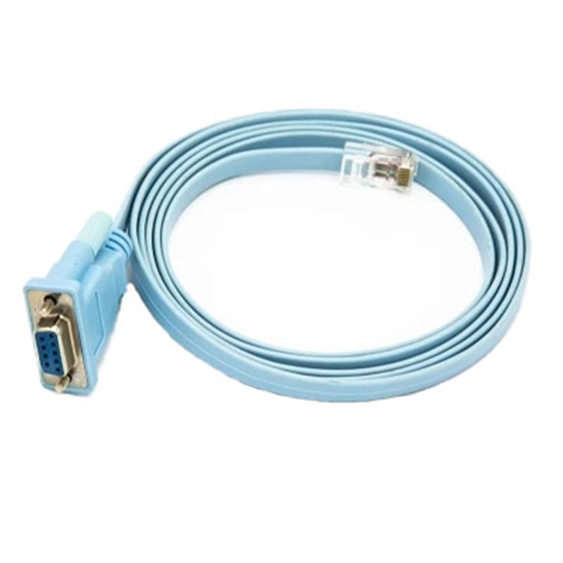 RJ45网线转RS232 水晶头转COM九针线 交换机console线 DB9串行线