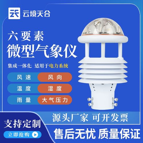 六要素气象传感器微气象仪集成一体式配电输电线路电力防爆监测站