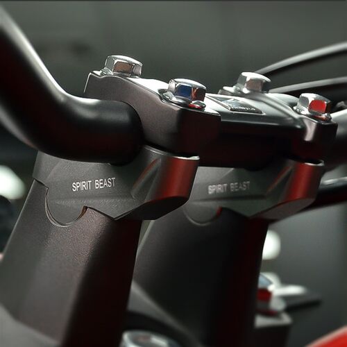适用本田CB400F手把加高码改装CB400X NX400龙头车把增高后移座