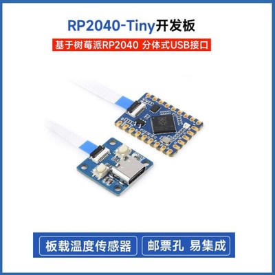 RP2040-Tiny开发板 RP2040 ZERO 树莓派PICO 分体式USB接口