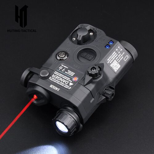 PEQ15海外版电池盒LA-5C红绿激光IR照明镭射指示器LED灯爆闪M600C
